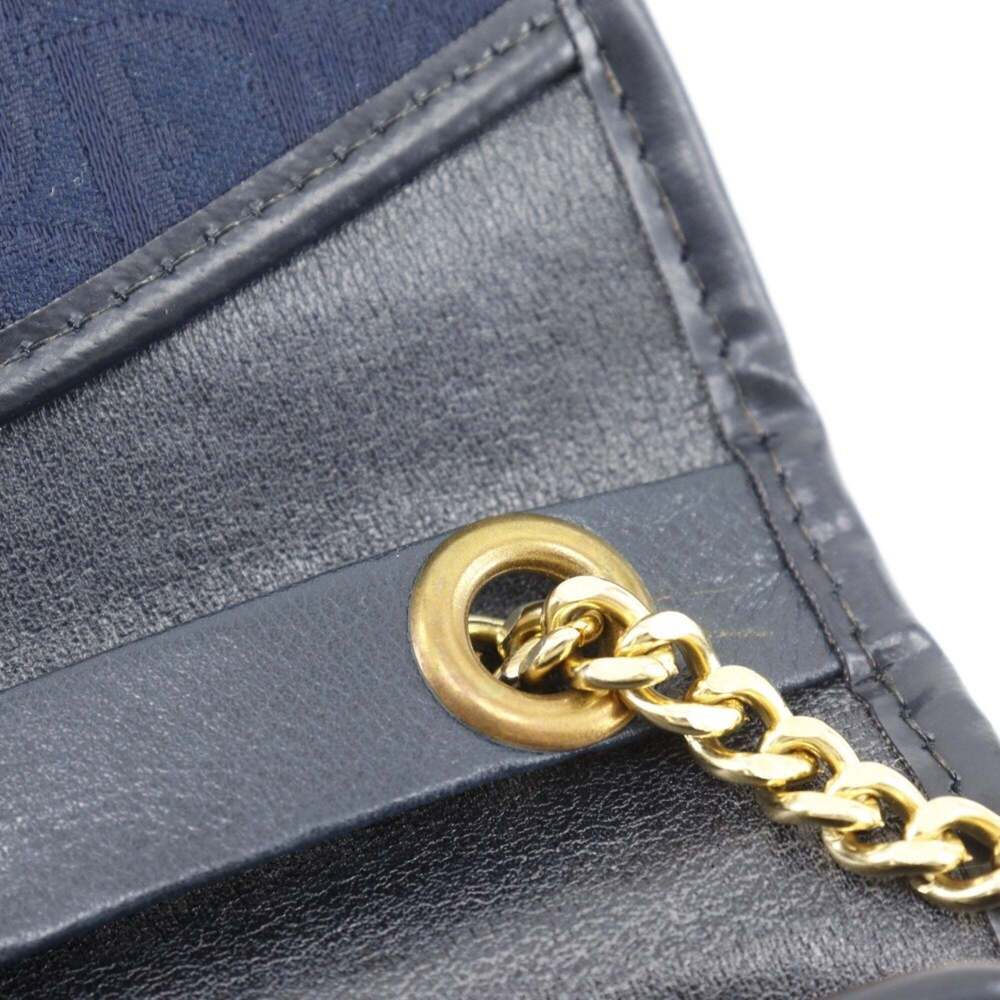CHRISTIAN DIOR Vintage Blue Canvas Shoulder Bag - Picture 12 of 16